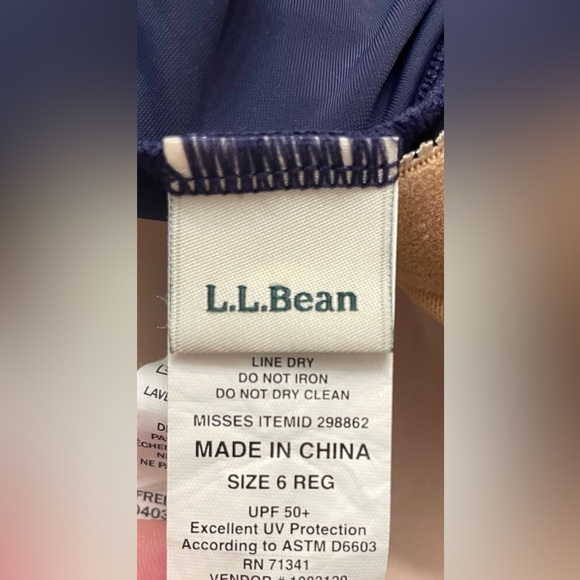L.L.Bean Swimdress Swimsuit - Picture 6 of 8